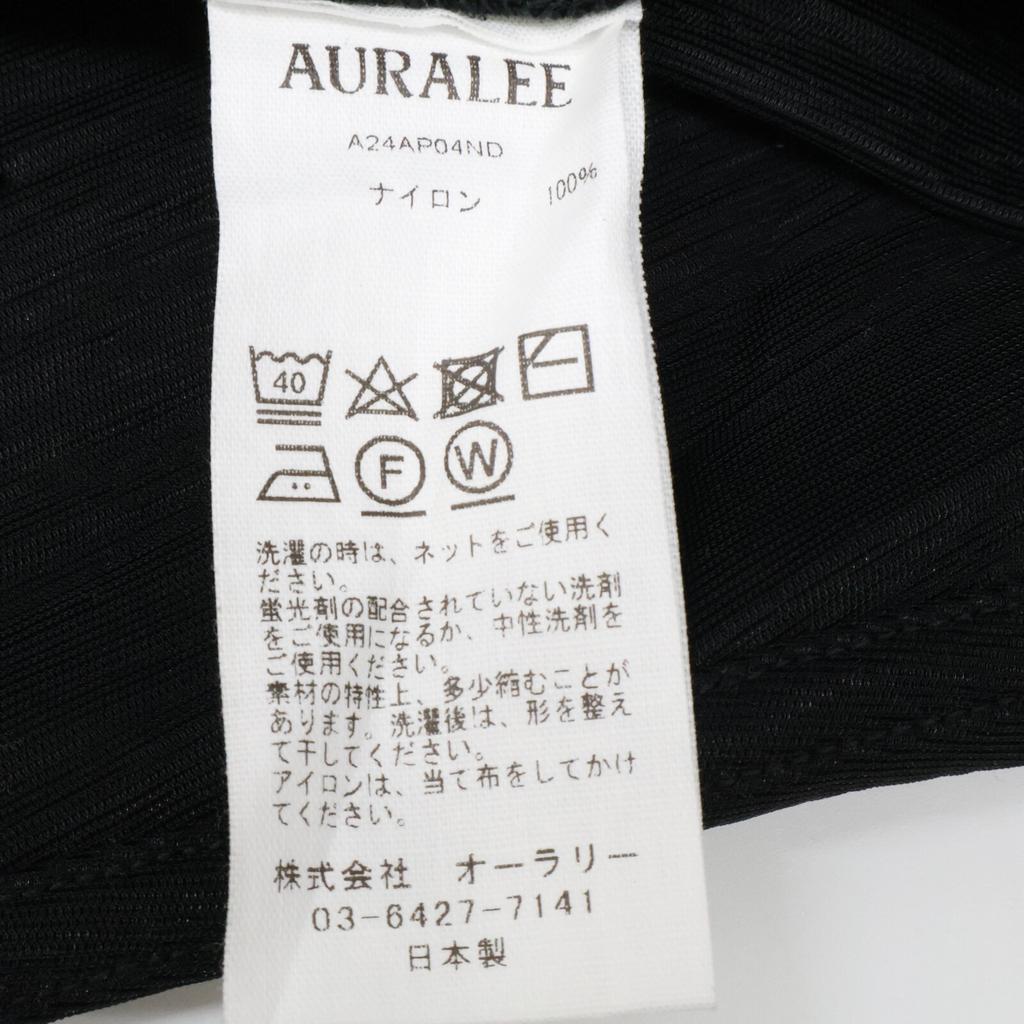 AURALEE 24 Years A24AP04ND Black ELASTIC SHEER Nylon Parka Tops 1 blackUsed
