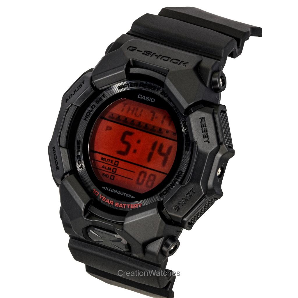 Casio G-Shock Digitales Resinarmband Quarz GD-010BBR-1 200M Herrenuhr