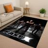 HD Fast F-Furious Vin Diesel Racing Car Living Room Non-Slip Area Rug Carpet for Bedroom Playroom Sofa,Easy Clean Home Doormat