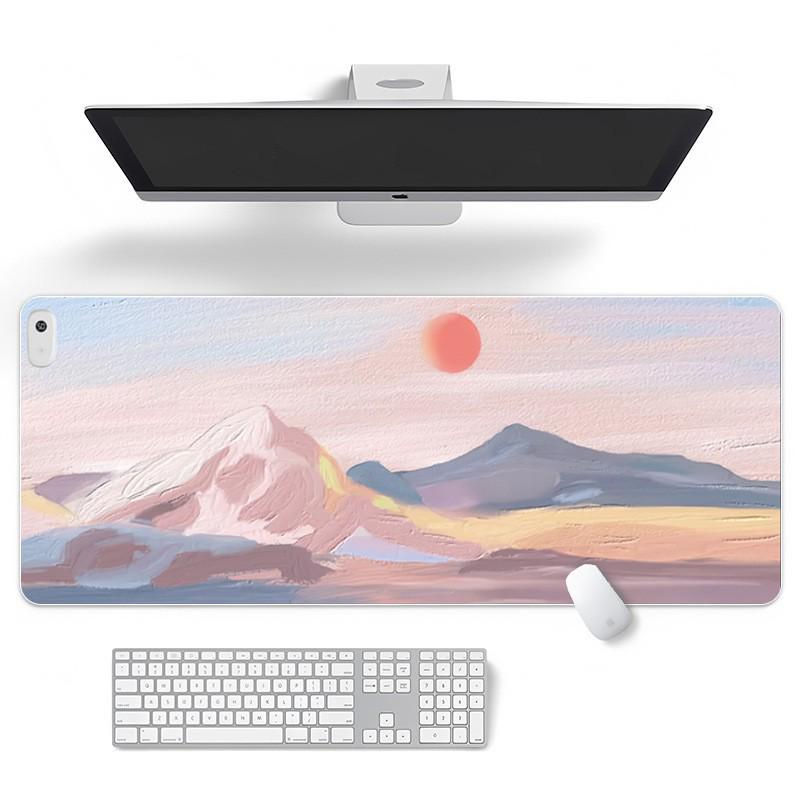Smart Heated Desk Mat: Large Thickened Mouse Pad with Constant Temperature, Timer, and Touch Switch for Office Use
