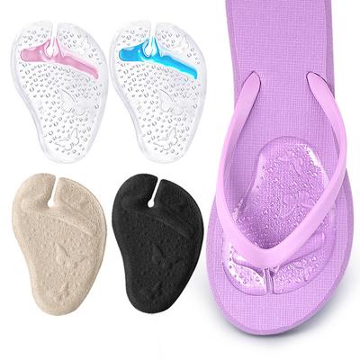 Flip-Flops Forefoot Pad Non-Slip Wear Butterfly Pattern Flip-Flops Gel Slippers Pad Transparent with Adhesive