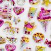Cute Children's Stickers-Shiny Shaker Stickers for Girls Gold Foil Decoration Crystal Gem Stickers