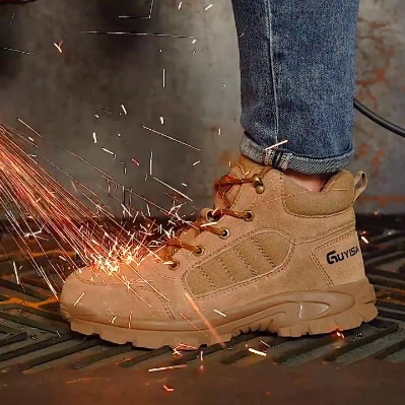 New Safety Boots Men Work Indestructible Shoes Sneakers Steel Toe Protective Boots Anti-smash Anti-puncture Work Tactical Boots