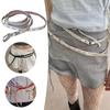 Gothic Long Double-layer Belt PU Leather Y2K Belt Trend Rivet Belt  Skirts Waistband