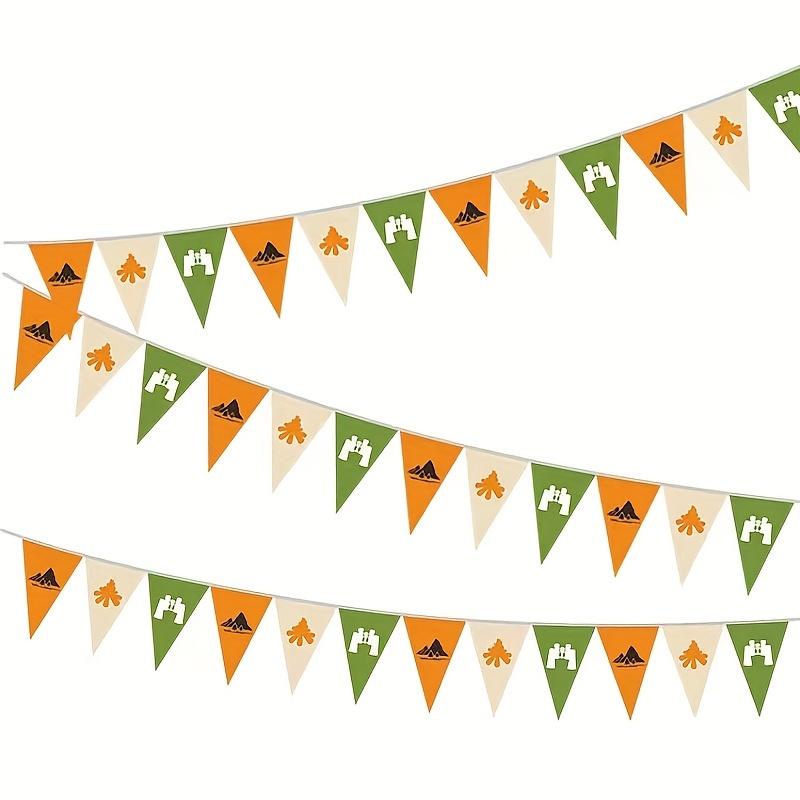 1 шт. Яркий треугольный флаг для приключений на открытом воздухе, кемпинга, подвесной флаг создает праздничную атмосферу, незаменимые принадлежности для украшения вечеринки