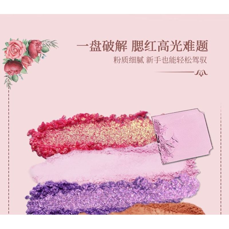 SheenEffect - Chameleon Highlighter & Cheek Blusher Palette - 4 Colors