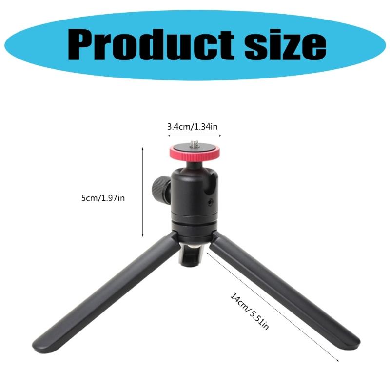 Tabletop Tripod Handle Grip for Cameras, Phones, and Webcams Small Stand for Photography and Streaming