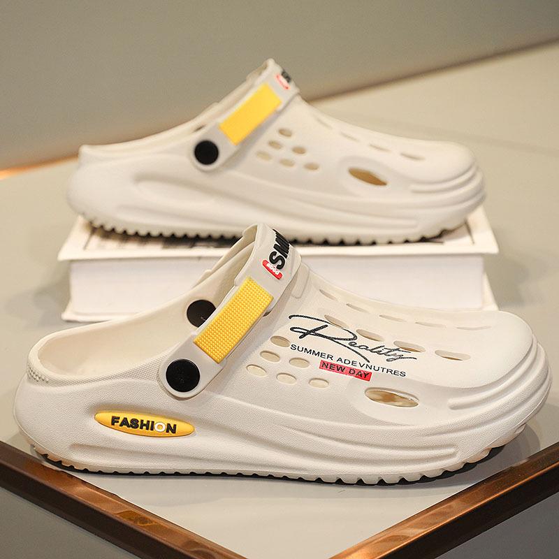 Herren Sommer Indoor/Outdoor EVA Dual-Trage-Slipper: Schrittgefühl Sandalen für Strand und Zuhause