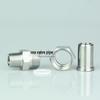 304 Stainless Steel Welded Straight-Through Connector with External Thread Union To Welding Head