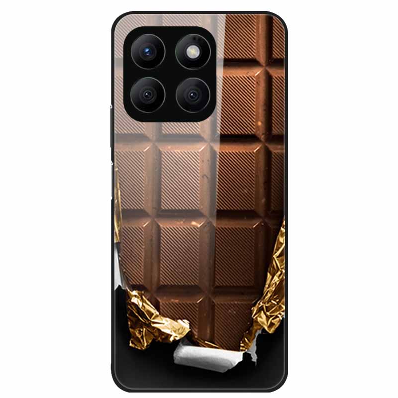 For Honor X8C Case Tempered Glass Hard PC Back Shell for Honor X8C 4G Phone Cases Bumper Covers for HonorX8C X 8C Fashion Shells