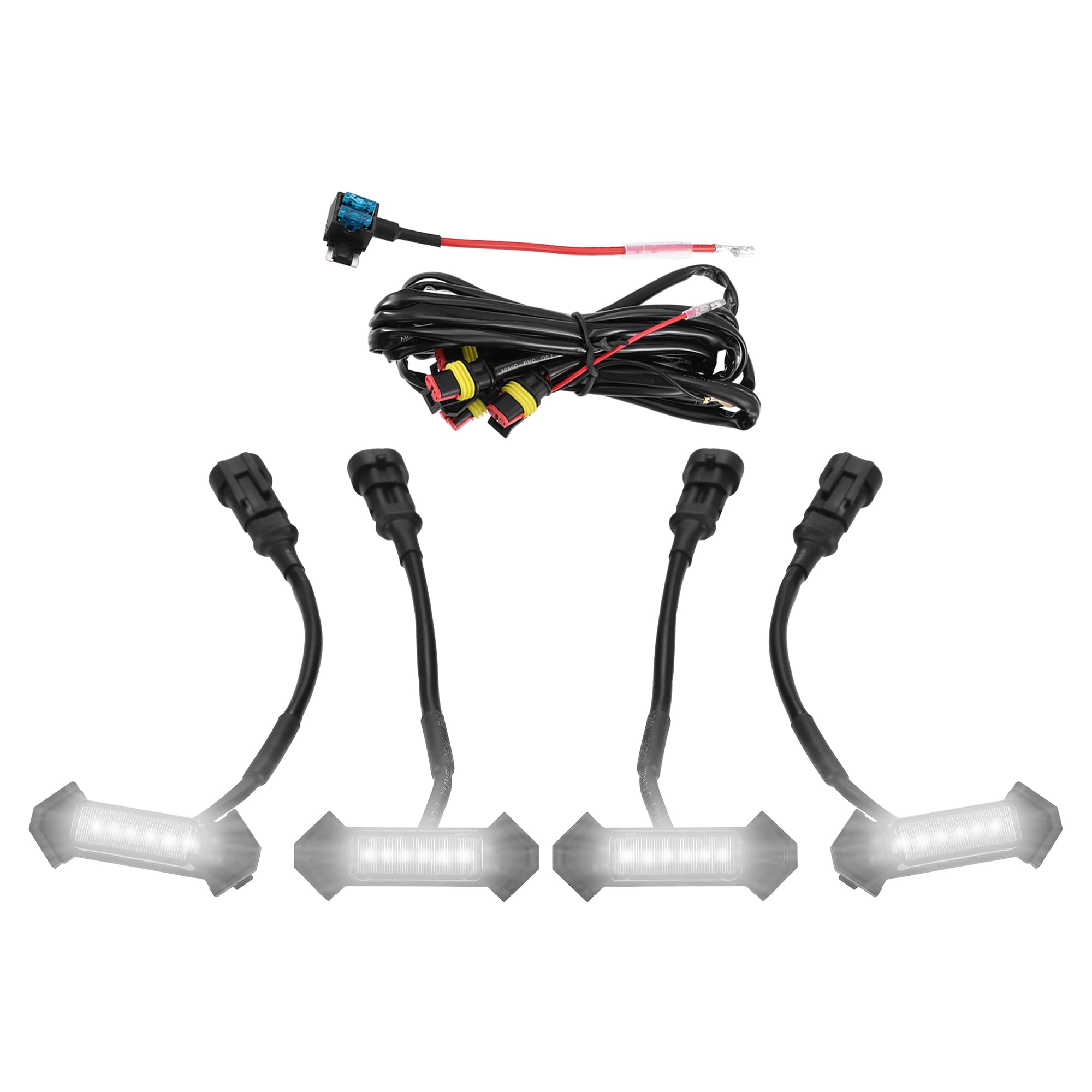 

Светодиодные фонари решетки ABSOPRO, Фонари передней решетки для Toyota Tacoma TRD PRO 2016-2022, Белый свет, Черный