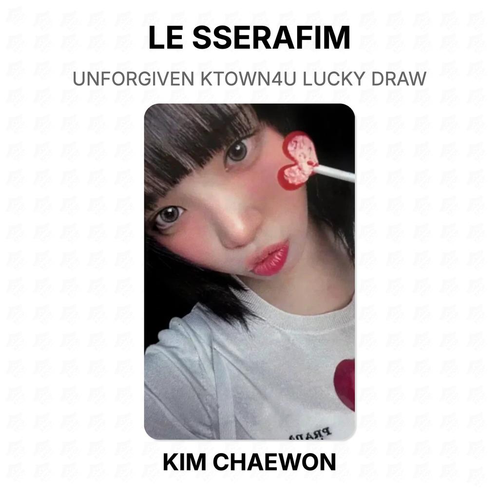 LE SSERAFIM UNFORGIVEN KTOWN4U LUCKY DRAW Official Photocard