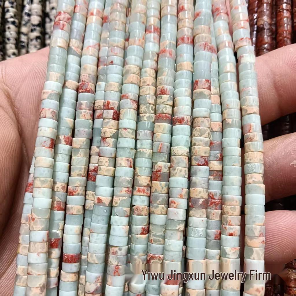2x4mm Natural Agate Stone Separator Beads for DIY Jewelry Making - Loose Semi-Finished Accessories In Stock