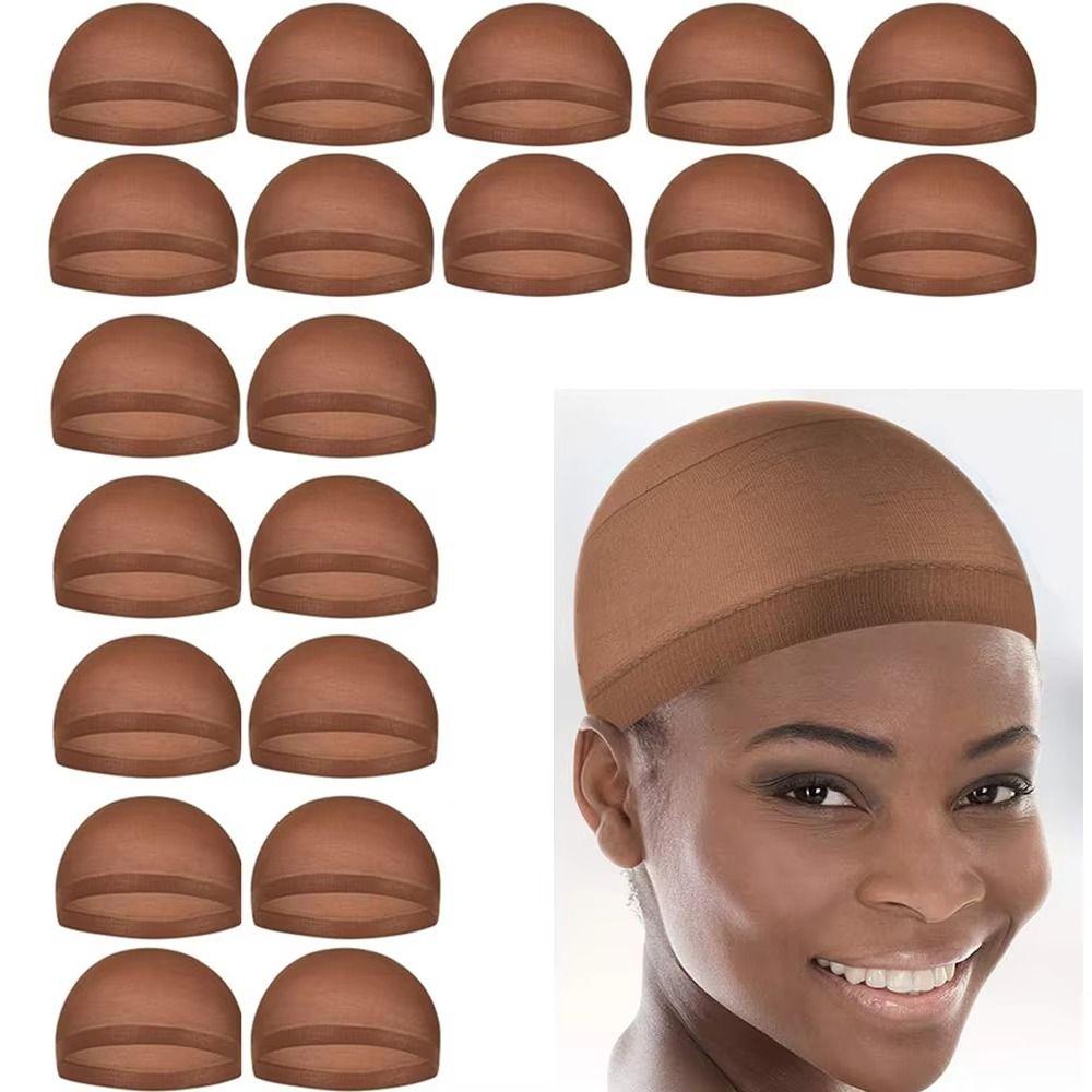 10PCS Invisible Wig Cap Breathable Wig Hairnet Durable Stocking Caps For Men and Women