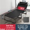 Backrest Adjustable Office Afternoon Nap Recliner Portable Folding Single Bed Wide Surface Lightweight Foldable Bed