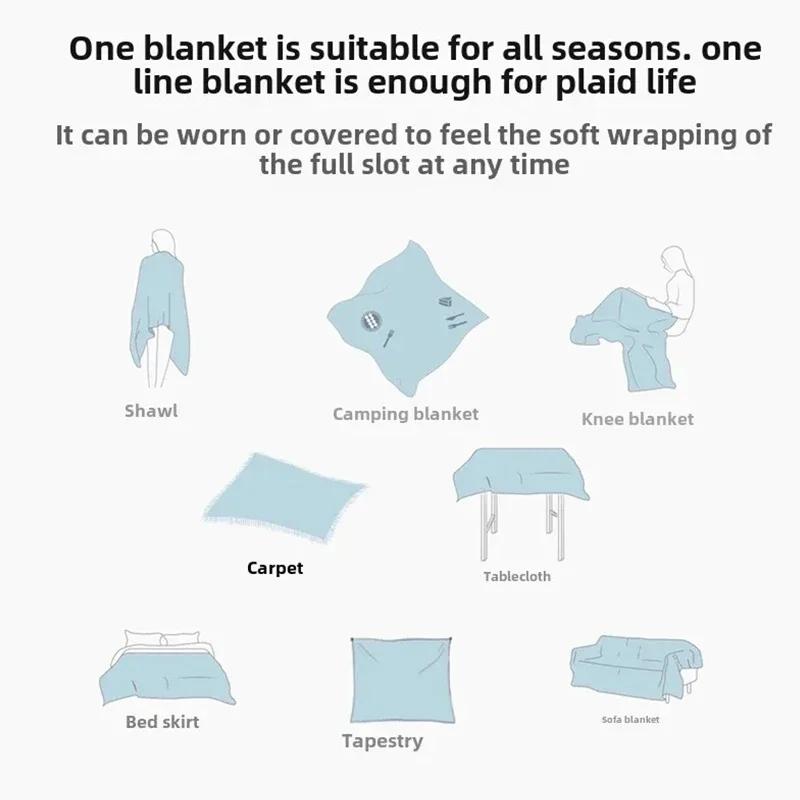 1/2/3Seater Print Chenille Sofa Throw Blanket Double-Side Anti-Wear Sofa Towel Camping Outdoor Blanket Tablecloth For Home Decor