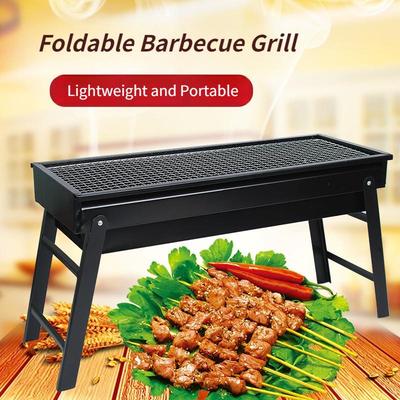 Faltbarer Grill Multifunktionaler Haushalts-Hof-Holzkohlegrill Outdoor Tragbare Grill-Kochwerkzeuge
