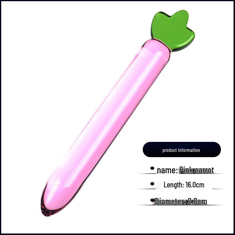 Seven-Color Crystal Glass Cucumber Dildo for Female Simulation and Erotic Insertion