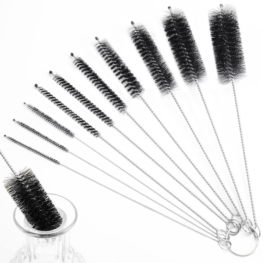 Straw Cleaner Brush, 14PCS 8.2 Inch Nylon Tube Brush Set, Bottle Cleaning Brushes for Water Bottle, Sippy Cup,Tight Spaces,Tumbler