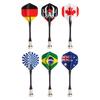 Hot Sale 6pcs/Set Bullseye Target Game Child Safety National Flag Magnetic Dart Super Suction for Magnet Dartboard