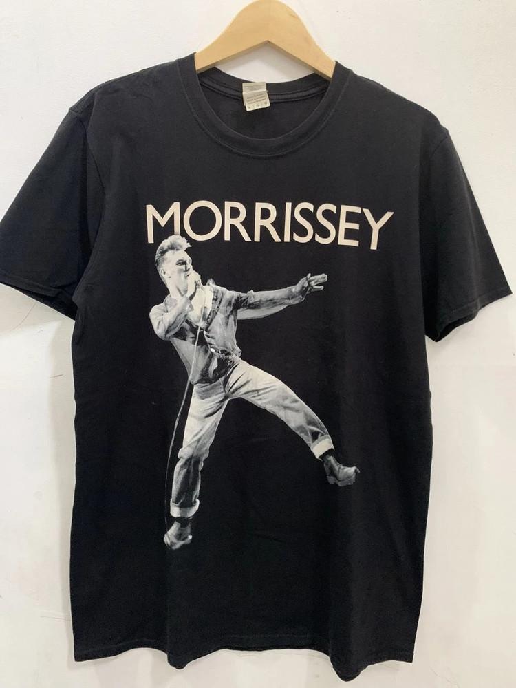 

Morrissey Kicking Shirt, The Smiths Band Black Unisex Tshirt Reprint Unisex T-Shirt XL