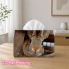 1pc 2d Flat-printed 17.78x10.92x12.95cm Tissue Box Wild Brown Rabbit Peeking Out from Wooden Hole Suitable for Home, Office, Vehicle and Party Setting