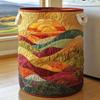 Quilted Laundry Basket Storage Organizer Dirty Clothes Home Closet Organization