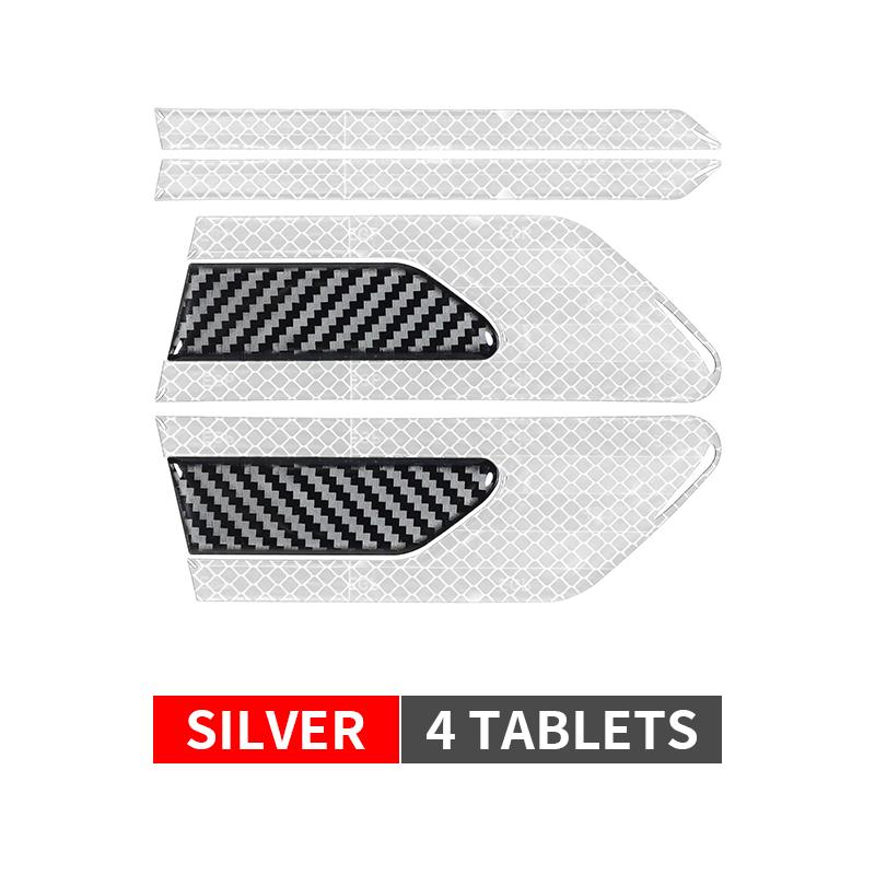 2Pcs/Set Car Reflective Auto Truck Safety Warning Tape Car Door Protector Bumper Anti-collision Strips Secure Reflector Stickers