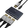 8K30hx  Switcher Bi Directional 3 Port DP1.4 To Multiple Screens Adapter Video Splitter