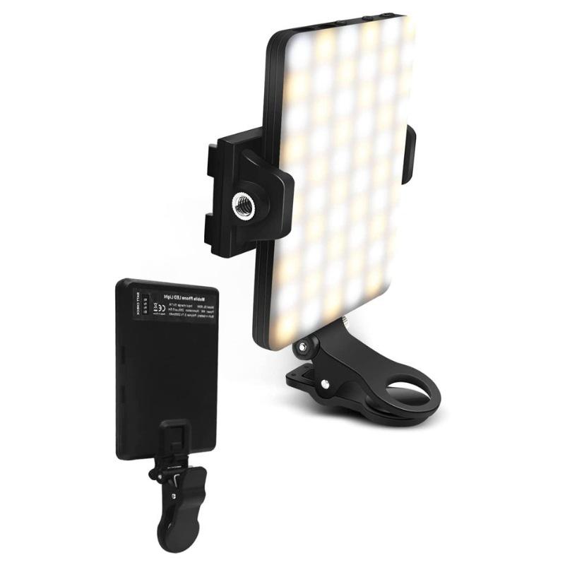 Μίνι Φωτιστικό Γεμίσματος LED RGB Φορητό Φως με Κλιπ Τσέπης Επαναφορτιζόμενο με USB για iPhone Android iPad Laptop Βίντεο Vlog Ζωντανή Φωτογραφία