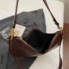 Rivet Crossbody Bag Women's Vintage Underarm Bag Commuter Shoulder Bag