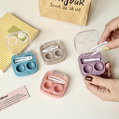 Invisible Contact Lens Case - Stylish, Portable, No-Screw Transparent Storage for Beautiful Colored Lenses