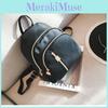 Elegant Black Women's Nylon Backpack Urban Style Water-resistant Soft Design