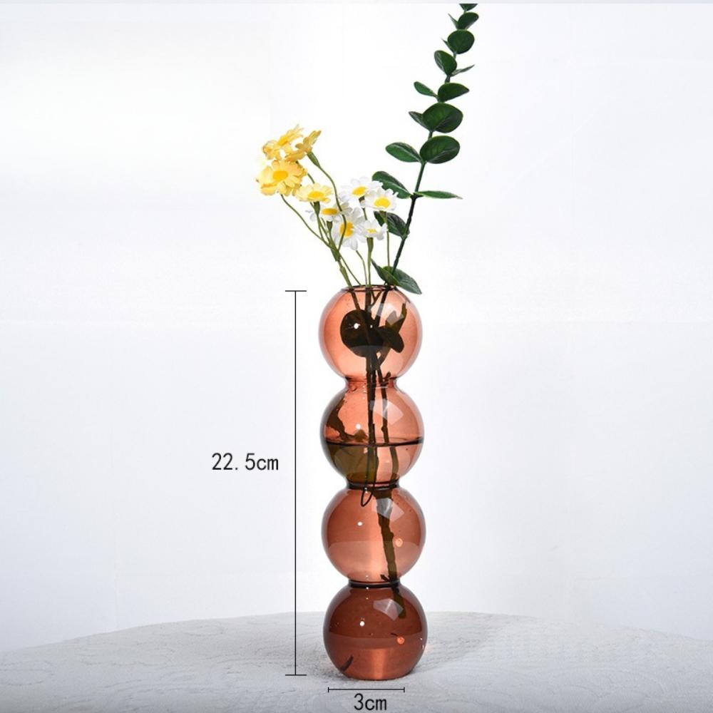 Modern Simple Creative Glass Vase Homestay Flower Utensils Decoration Bubble Vase Flower Arrangement Hydroponic Ball Glass