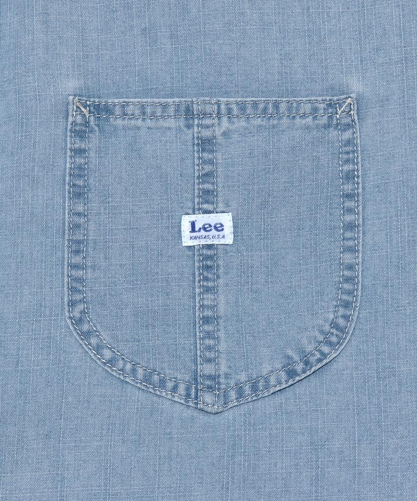 LEE Loco Pocket Denim Short Sleeve Shirt Indigo Light