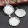 New Fashion 5pcs 20mm 25mm 30mm Inner Size Rhodium Rose Gold KC Gold Plated Rhinestone Cabochon Base Setting Charms Pendant