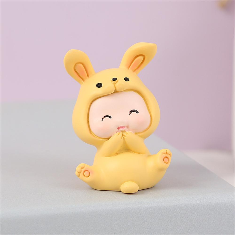 Cartoon Decorative Ornaments Environmental Friendly High Quality Vivid Lovely Reusable Rabbit Ornaments Non-toxic Healthy Safety