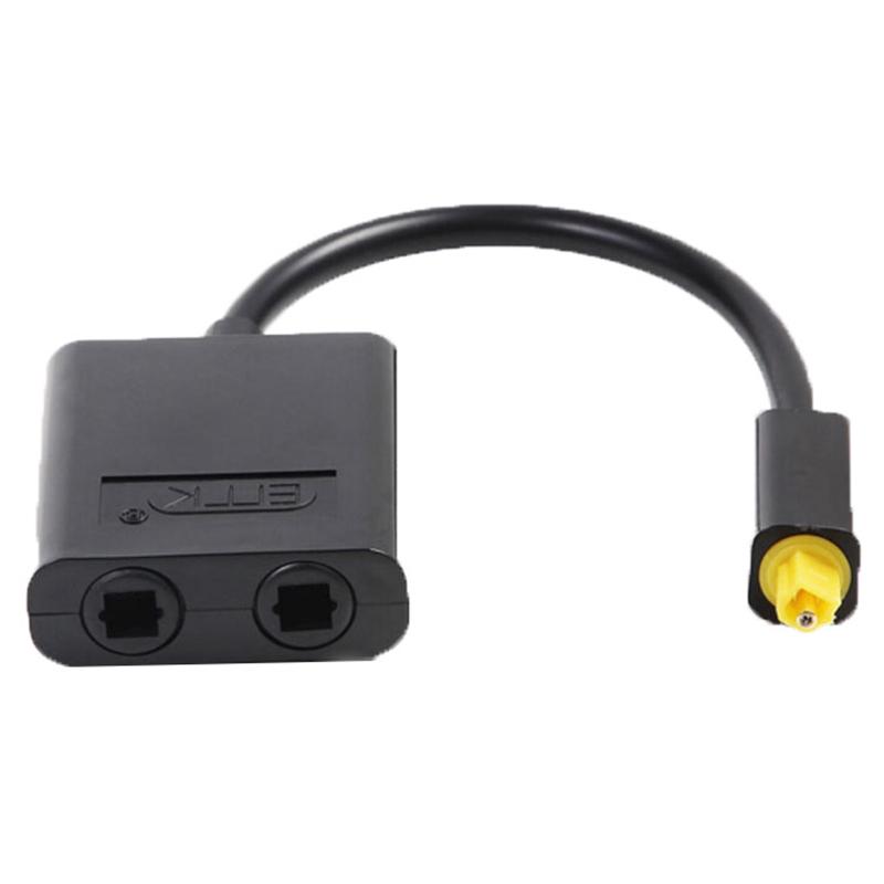 Digital Spdif Optical Audio Splitter 2 Way Toslink Cable Splitter Adapter