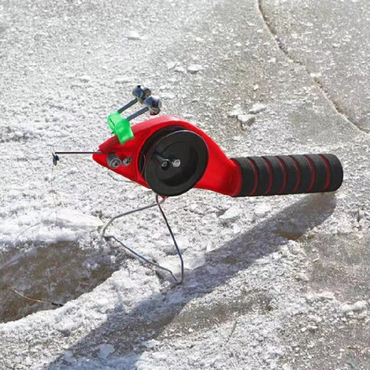 Ice Fishing ABS Rod Foldable 30cm Includes Reel Holder Line Compact Design Winter Activity Fishing Tackle Tool