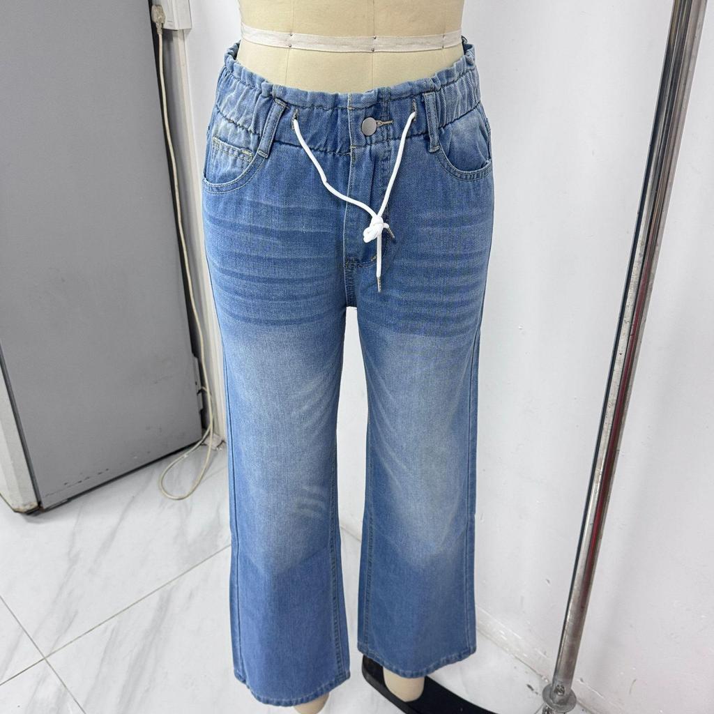 Jeans a zampa larga da donna con vita alta elasticizzata - Stile Y2K (2024)