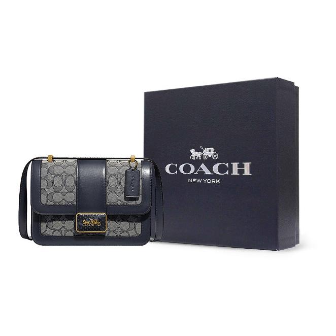 Coach Alie 23 Monogram Elegant Versatile Canvas And Leather Messenger Bag Small Crossbody Bag Shoulder Bag Women bags 4615-B4RH3