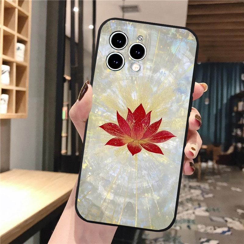 Lotusblumen-Handyhülle Für iphone 17 Pro Max 17 Pro Air 16 15 14 13 Pro Max 15 16 Pro 15Plus