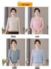 Mom's Versatile Long-Sleeve Knitted Sweater for Middle-Aged and Elderly Women - Elegant Pullover for Spring and Autumn.