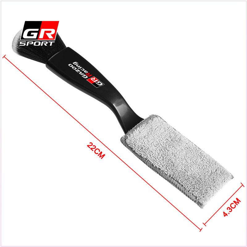 Car Cleaning Tools Air Conditioning Air Outlet Cleaning Dust Removal Soft Brush for Toyota GR TRD Yaris Corolla Avensis Aygo Vitz Yaris Mark-X Mirai