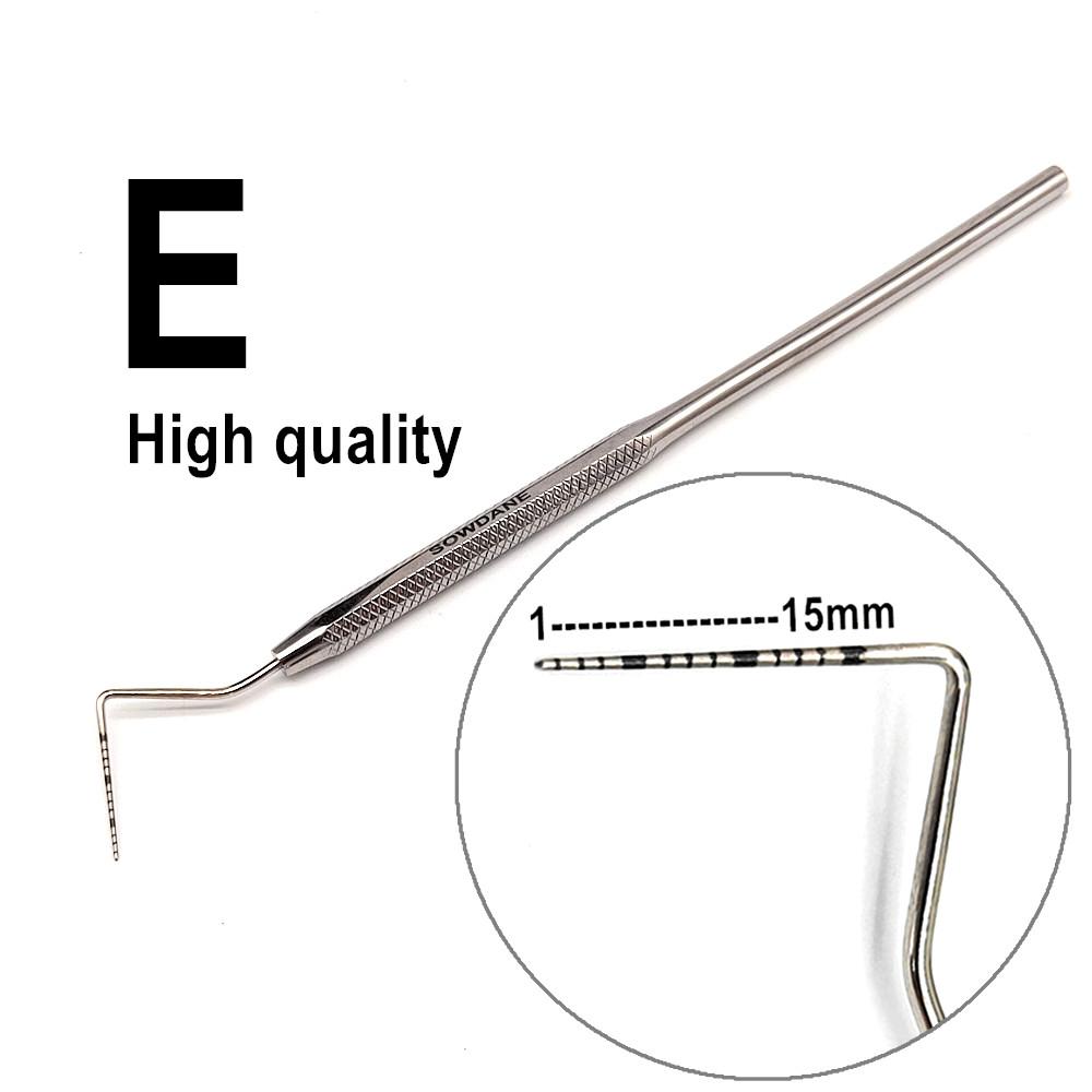 Sondă parodontală dentară, 1 bucată, cu scalar, instrument de explorare dentară, instrument pentru stomatolog, instrument endodontic, sondă CPI din oțel inoxidabil