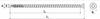 Full thread countersunk head screws WKFS-08200 (50)