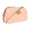 Gucci Marmont Series Double G Logo Zipper Closure Quilted Leather Camera Bag Women Shoulder Bag Pink 447632-AABZE-6707