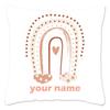 Rainbow Print Custom Cushion Cover Adult Children Personalized Name Customize Pillowcase Home Housewarming Birthday Gifts