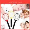Handheld Electric Fly Swatter Zapper With Large Insect Surface And Durable Abs Shell