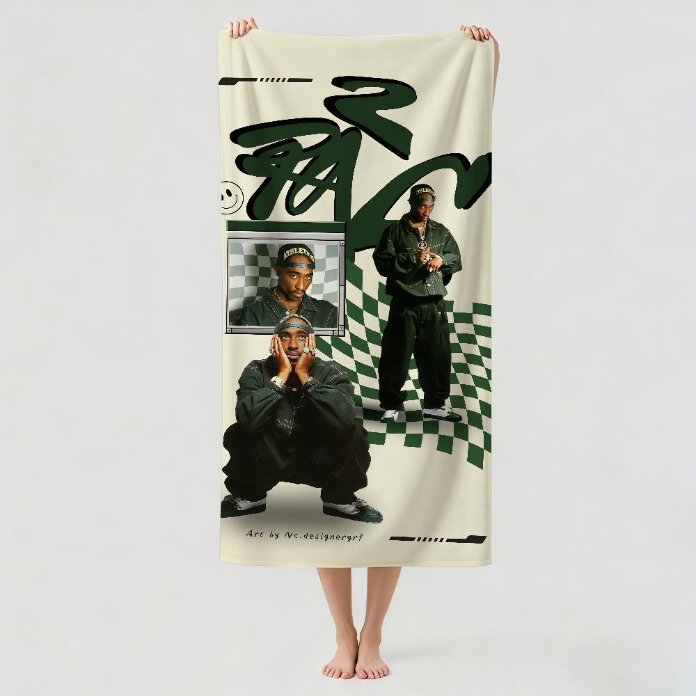 Singer 2pac Tupac Shakur Towel Drying Bath Towel Applicable To Light Swimming Camping Yoga Beach Out